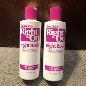 X2 Lustrasilk Right On Right Back After Shampoo Curl Restorer Original 8oz